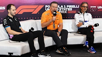 AUSTIN, TEXAS - OCTOBER 18: Oliver Oakes, Team Principal of Alpine F1, McLaren Chief Executive