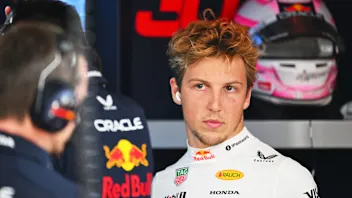 SHANGHAI, CHINA - MARCH 22: Liam Lawson of New Zealand and Oracle Red Bull Racing looks on in the