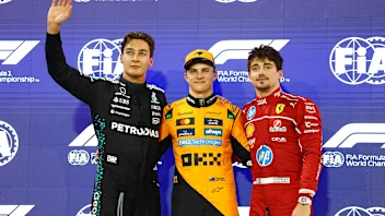 BAHRAIN, BAHRAIN - APRIL 12: Pole position qualifier Oscar Piastri of Australia and McLaren Second