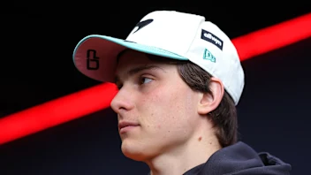 SAO PAULO, BRAZIL - NOVEMBER 06: Oscar Piastri of Australia and McLaren looks on in the Paddock