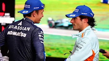 SAO PAULO, BRAZIL - NOVEMBER 08: Twelfth placed qualifier Alexander Albon of Thailand and Williams