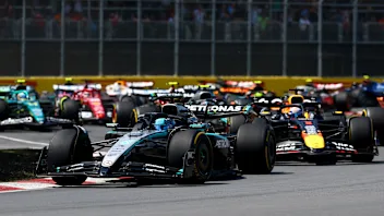 MONTREAL, QUEBEC - JUNE 15: George Russell of Great Britain driving the (63) Mercedes AMG Petronas