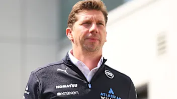 MONTREAL, QUEBEC - JUNE 13: James Vowles, Team Principal of Williams arrives in the Paddock prior