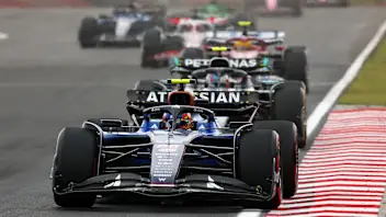 BUDAPEST, HUNGARY - AUGUST 03: Carlos Sainz of Spain driving the (55) Williams FW47 Mercedes on