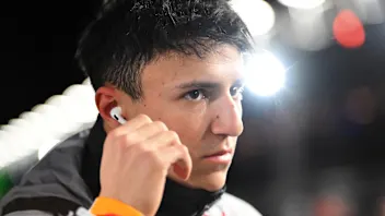 LAS VEGAS, NEVADA - NOVEMBER 22: Isack Hadjar of France and Visa Cash App Racing Bulls on the grid