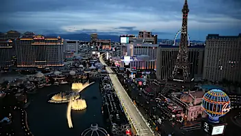 LAS VEGAS, NEVADA - NOVEMBER 20: Franco Colapinto of Argentina driving the (43) Alpine F1 A525