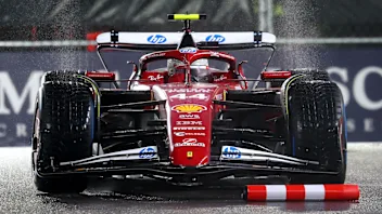 LAS VEGAS, NEVADA - NOVEMBER 21: Lewis Hamilton of Great Britain driving the (44) Scuderia Ferrari