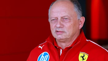 MEXICO CITY, MEXICO - OCTOBER 25: Frederic Vasseur, Team Principal of Scuderia Ferrari looks on in