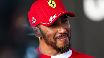 AUSTIN, TEXAS - OCTOBER 18: Fifth placed qualifier Lewis Hamilton of Great Britain and Scuderia