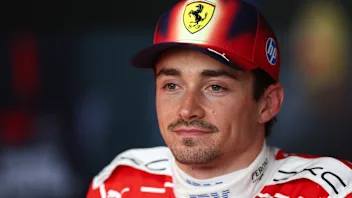 SHANGHAI, CHINA - MARCH 14: Fourth placed qualifier Charles Leclerc of Monaco and Scuderia Ferrari