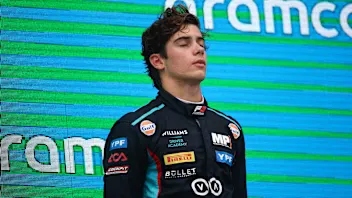 NORTHAMPTON, ENGLAND - JULY 08: Race winner Franco Colapinto of Argentina and MP Motorsport (10)