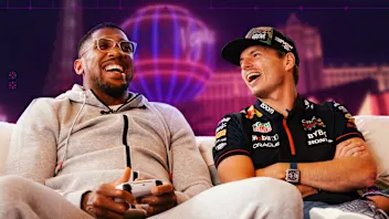 Max Verstappen and Anthony Joshua, F1 23, Las Vegas Grand Prix