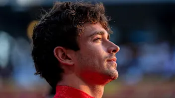 ABU DHABI, UNITED ARAB EMIRATES - NOVEMBER 26: Charles Leclerc of Monaco and Scuderia Ferrari looks