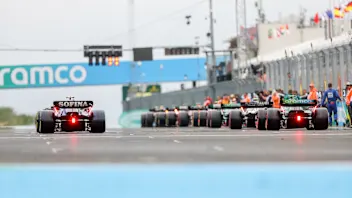 BUDAPEST, HUNGARY - JULY 31: A general view of the gri during the F1 Grand Prix of Hungary at