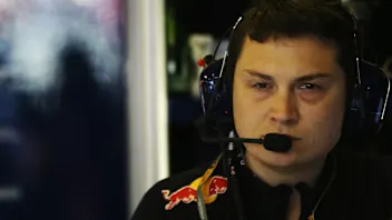 ABU DHABI, UNITED ARAB EMIRATES - NOVEMBER 04:  Red Bull Racing Performance Engineer Tim Malyon is