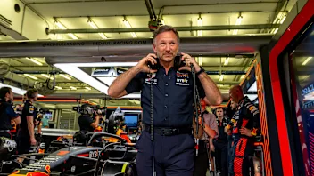 BAHRAIN INTERNATIONAL CIRCUIT, BAHRAIN - MARCH 05: Christian Horner, Red Bull Racing RB19 during