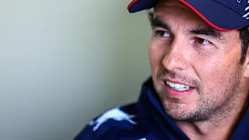 LAS VEGAS, NEVADA - NOVEMBER 15: Sergio Perez of Mexico and Oracle Red Bull Racing looks on in the