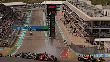 Auto Racing: United States Grand Prix: Red Bull Racing's Dutch driver Max Verstappen in action