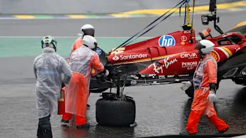 SAO PAULO, BRAZIL - NOVEMBER 02: Oliver Bearman of Great Britain driving the (38) Ferrari SF-24