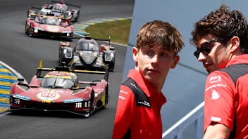 LE MANS, FRANCE - JUNE 13: The #50 Ferrari AF Corse, Ferrari 499P of Antonio Fuoco, Miguel Molina,