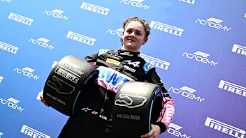 MIAMI, FLORIDA - MAY 04: Pole position qualifier Abbi Pulling of Great Britain and Rodin Motorsport