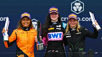 MIAMI, FLORIDA - MAY 05: Race winner Abbi Pulling of Great Britain and Rodin Motorsport (9), Second