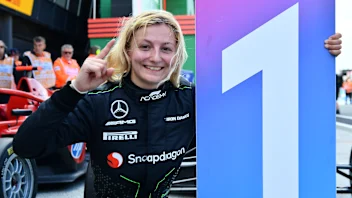 ZANDVOORT, NETHERLANDS - AUGUST 25: Race winner Doriane Pin of France and PREMA Racing (28)