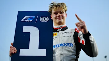 LUSAIL CITY, QATAR - DECEMBER 01: Race winner Paul Aron of Estonia and Hitech Pulse-Eight (17)