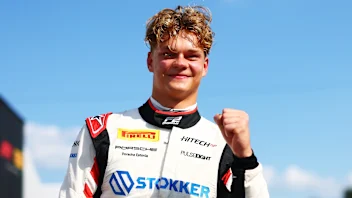 BUDAPEST, HUNGARY - JULY 19: Pole position qualifier ≈Paul Aron of Estonia and Hitech Pulse-Eight