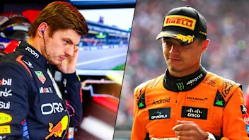 MEXICO CITY, MEXICO - OCTOBER 27: Second placed Lando Norris of Great Britain and McLaren on the