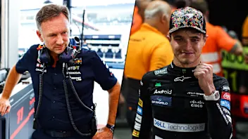 SINGAPORE, SINGAPORE - SEPTEMBER 22: Lando Norris of Great Britain driving the (4) McLaren MCL38