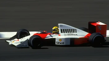 Ayrton Senna, McLaren-Honda MP4/5B, Grand Prix of the United States, Phoenix, 11 March 1990. (Photo