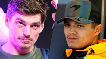 LAS VEGAS, NEVADA - NOVEMBER 21: Lando Norris of Great Britain and McLaren looks on in the garage