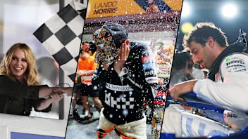 SINGAPORE, SINGAPORE - SEPTEMBER 22: Race winner Lando Norris of Great Britain and McLaren