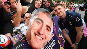 MELBOURNE, AUSTRALIA - MARCH 13: Jack Doohan of Australia and Alpine F1 meets some fans during