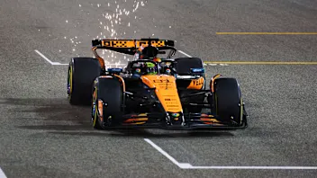 BAHRAIN, BAHRAIN - APRIL 12: Lando Norris of Great Britain driving the (4) McLaren MCL39 Mercedes