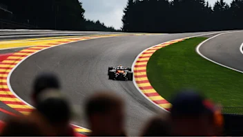SPA, BELGIUM - JULY 25: Oscar Piastri of Australia driving the (81) McLaren MCL39 Mercedes on track