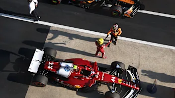 SHANGHAI, CHINA - MARCH 21: Sprint 3rd qualifier Oscar Piastri of Australia and McLaren and Sprint
