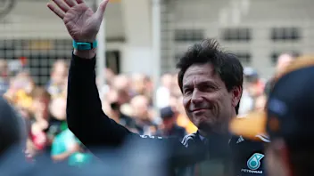 SHANGHAI, CHINA - MARCH 23: Toto Wolff, Executive Director of Mercedes AMG Petronas F1 Team waves