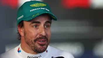 IMOLA, ITALY - MAY 17: Fifth placed qualifier Fernando Alonso of Spain and Aston Martin F1 Team is