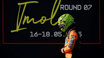IMOLA, ITALY - MAY 17: Fourth placed qualifier Lando Norris of Great Britain and McLaren in parc