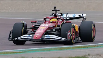 FIORANO MODENESE, ITALY - FEBRUARY 19: Lewis Hamilton of Great Britain driving the (44) Scuderia