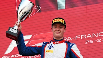 SPA, BELGIUM - JULY 26: Race winner Noah Stromsted of Denmark and Trident (4) celebrates on the