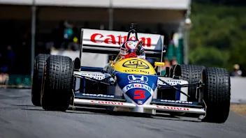 CHICHESTER, ENGLAND - JULY 12: Nigel Mansell driving the Williams-Renault FW14B during the Goodwood