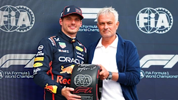 NORTHAMPTON, ENGLAND - JULY 05: Pole position qualifier Max Verstappen of the Netherlands and