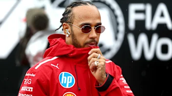 NORTHAMPTON, ENGLAND - JULY 06: Lewis Hamilton of Great Britain and Scuderia Ferrari on the drivers