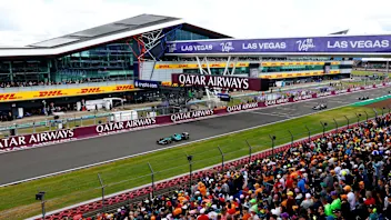 NORTHAMPTON, ENGLAND - JULY 05: Oscar Piastri of Australia driving the (81) McLaren MCL38 Mercedes