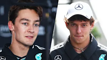 SHANGHAI, CHINA - MARCH 22: George Russell of Great Britain and Mercedes AMG Petronas F1 Team and