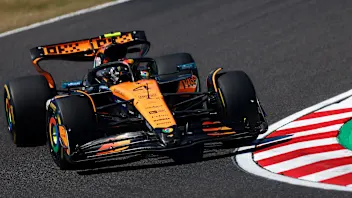 SUZUKA, JAPAN - APRIL 04: Lando Norris of Great Britain driving the (4) McLaren MCL39 Mercedes on