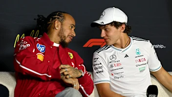 MELBOURNE, AUSTRALIA - MARCH 13: Lewis Hamilton of Great Britain and Scuderia Ferrari and Andrea
